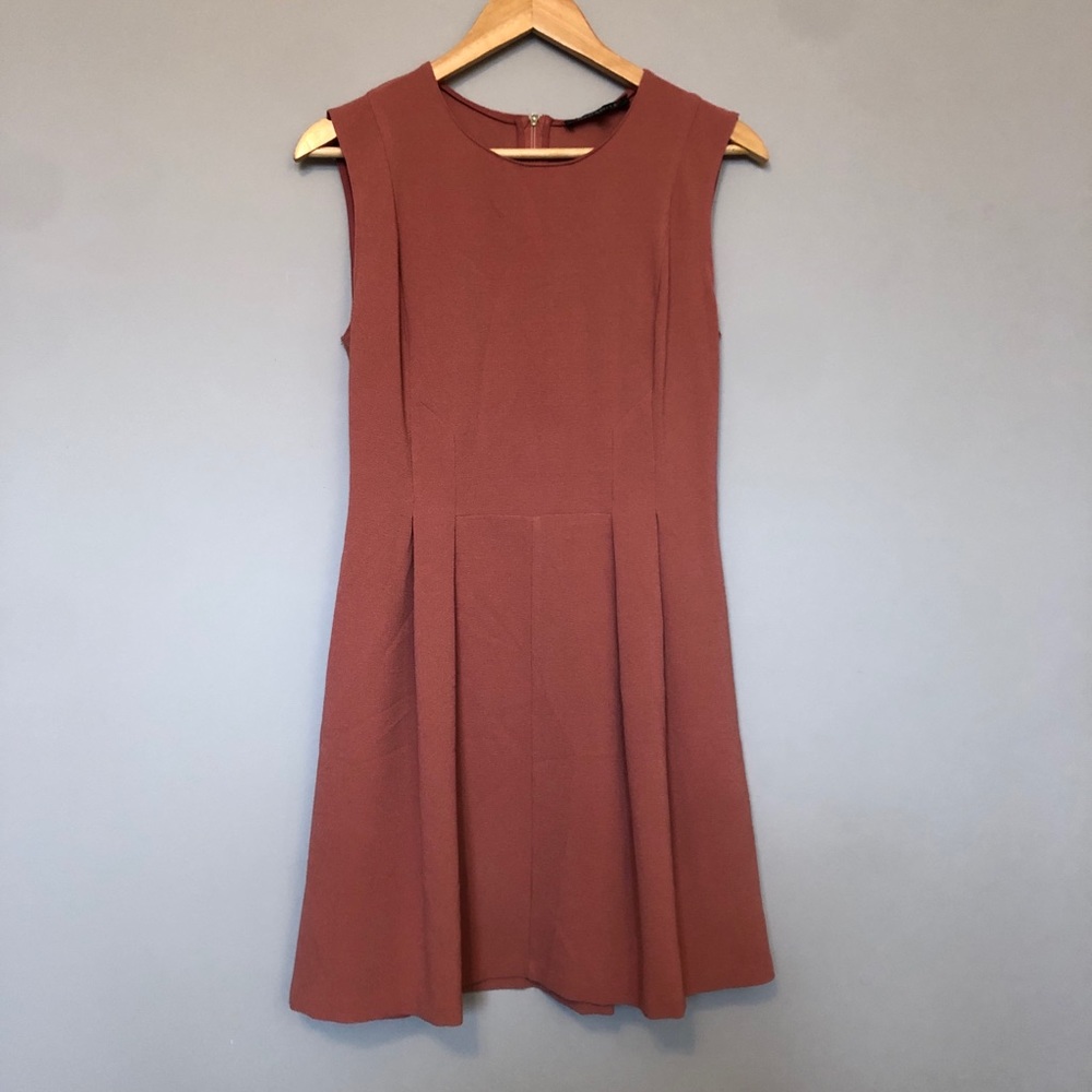 Dynamite Dusty Pink Short Sleeve A-line Dress